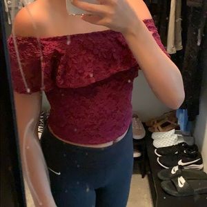 Off the shoulder top